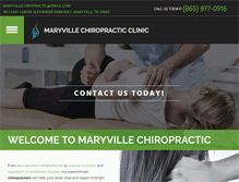 Tablet Screenshot of maryvillechiropracticclinic.com